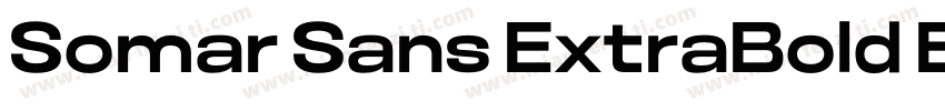 Somar Sans ExtraBold Expanded字体转换